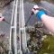 Scozia, il passaggio da incubo sui resti di un ponte
