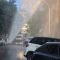 Roma, scoppia una tubatura: geyser di 10 metri