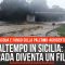 Maltempo in Sicilia: la strada diventa un fiume