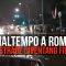Maltempo a Roma, le strade diventano fiumi