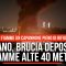 Milano, brucia un deposito: fiamme alte 40 metri