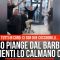 Bimbo piange dal barbiere, i clienti lo calmano così