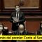 Crisi di governo, l’intervento del premier al Senato