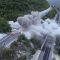 L’Aquila, la spettacolare demolizione del Viadotto Cerqueta sull’A24