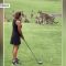 Australia, sul campo da golf c’è un insolito pubblico