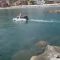 Portofino, c’è una jeep in mezzo al mare