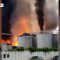 Faenza, enorme incendio in una distilleria: fiamme ed esplosioni