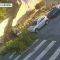 Incidente rocambolesco a San Francisco, auto giù da una scalinata