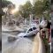 Catania, finisce con l’auto dentro la fontana di Proserpina