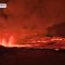 Islanda, il momento dell’eruzione del vulcano sulla penisola di Reykjanes